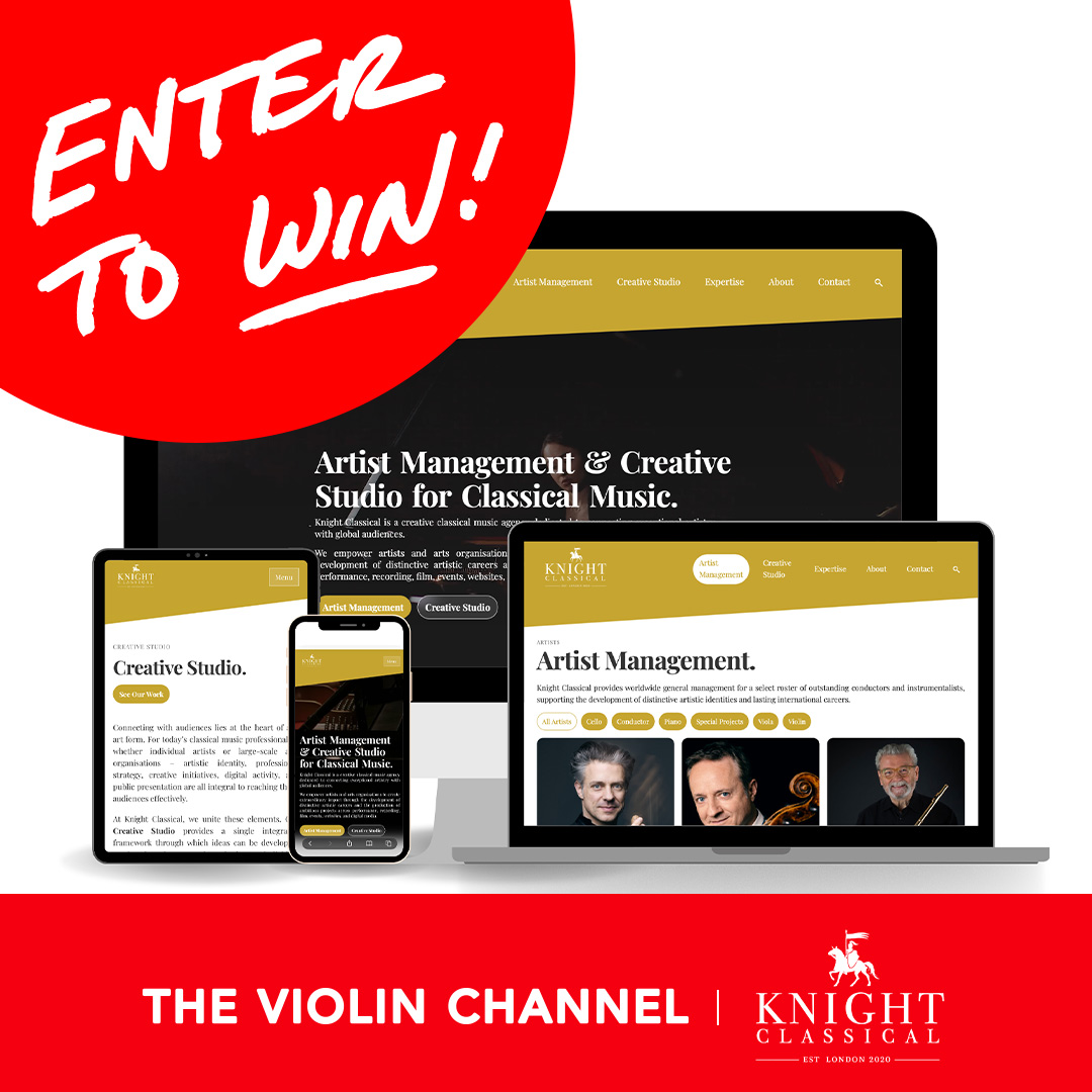 Violin Channel Competition: Win a Custom-Designed Artist Website by Knight Classical