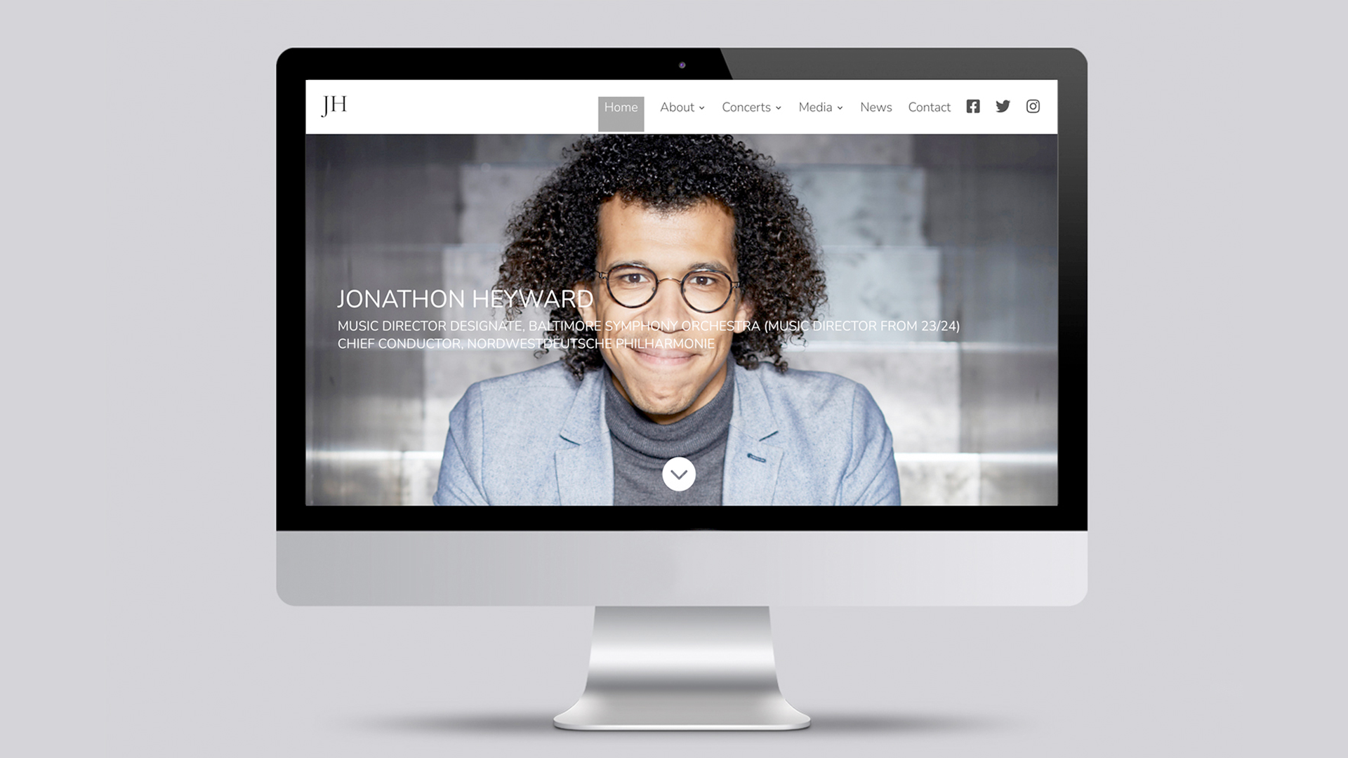 Knight Classical create new website for Jonathon Heyward