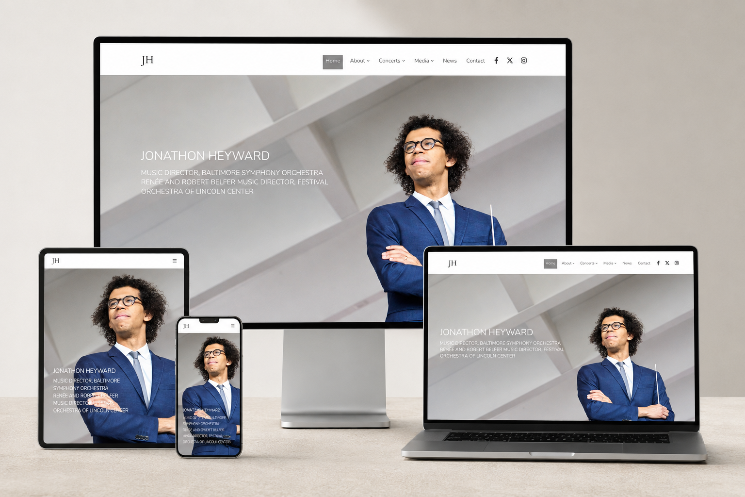Jonathon Heyward: Website Design